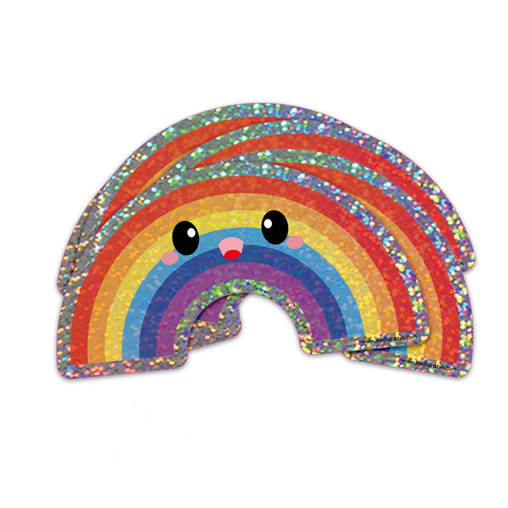 Sticker pailleté Rainbow