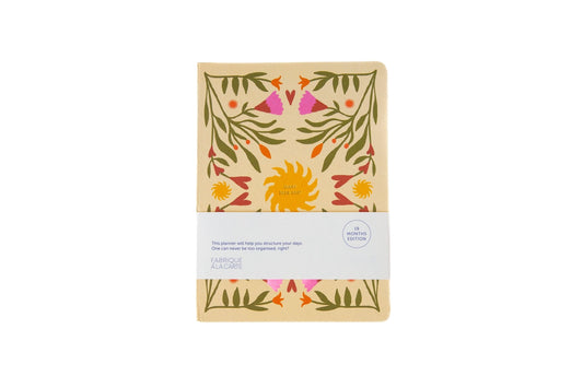 Agenda scolaire 18 mois 2026/2027 - Sun beige