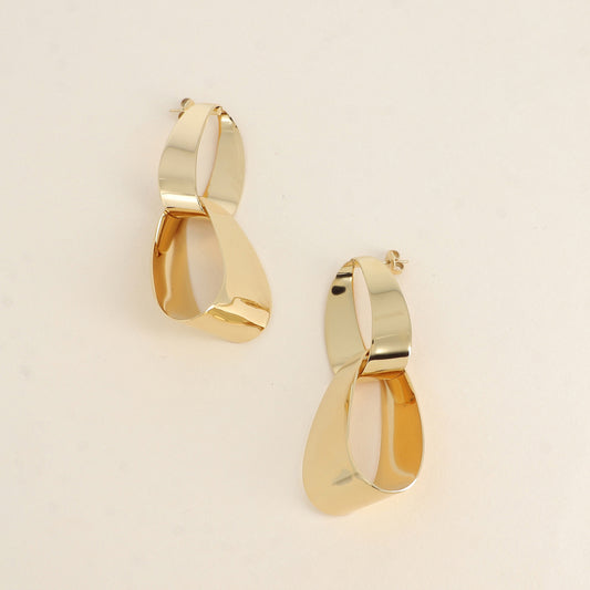 Boucles pendantes Elyr - Doré