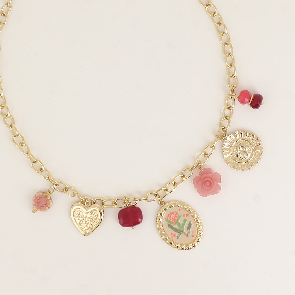 Collier Flora - Doré