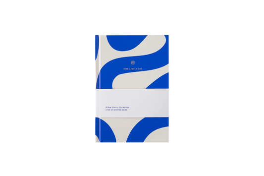 Journal Une ligne par jour - Flow blue
