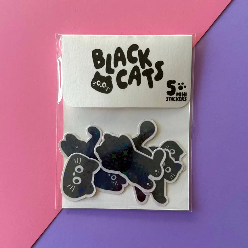 Lot de stickers - Black cats