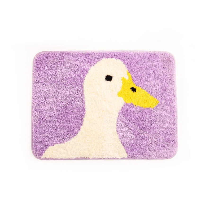Tapis de bain - Canard violet