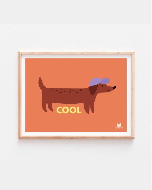 Affiche A3 - Cool chien