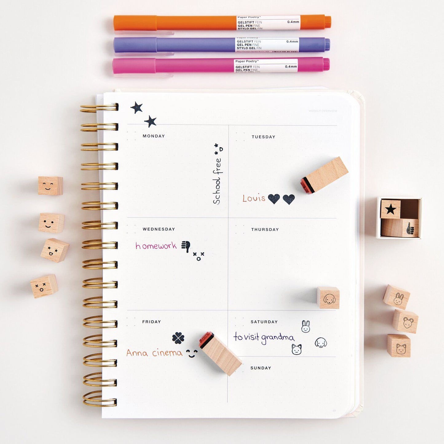 Kit de 4 mini tampons - Animaux — Rico design , Lyon
