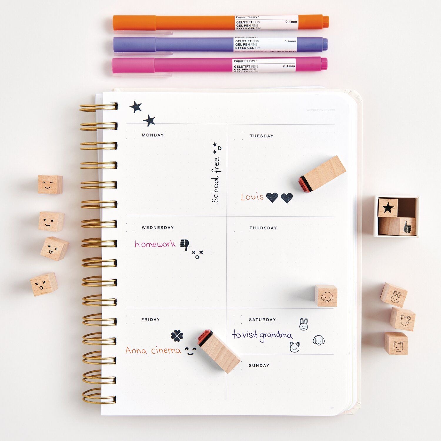 Kit de 4 mini tampons - Animaux — Rico design , Lyon