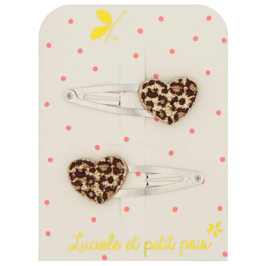 Barrettes Coeurs Léo