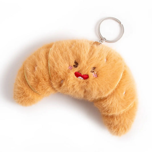Porte-clés en peluche - Croissant