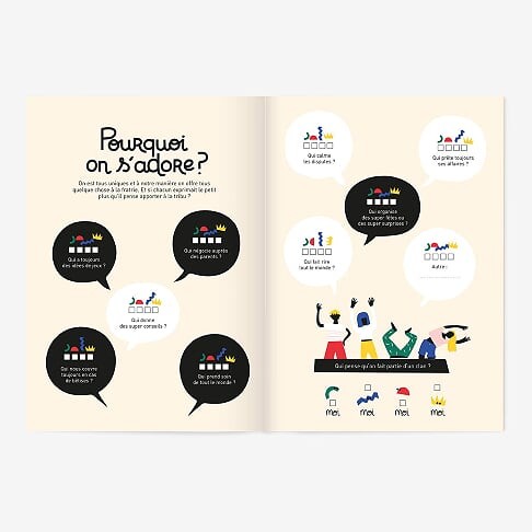 Cahier entre frères et soeurs