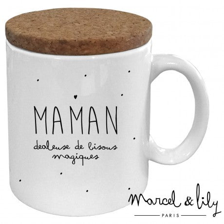 Mug avec couvercle Maman dealeuse de bisous
