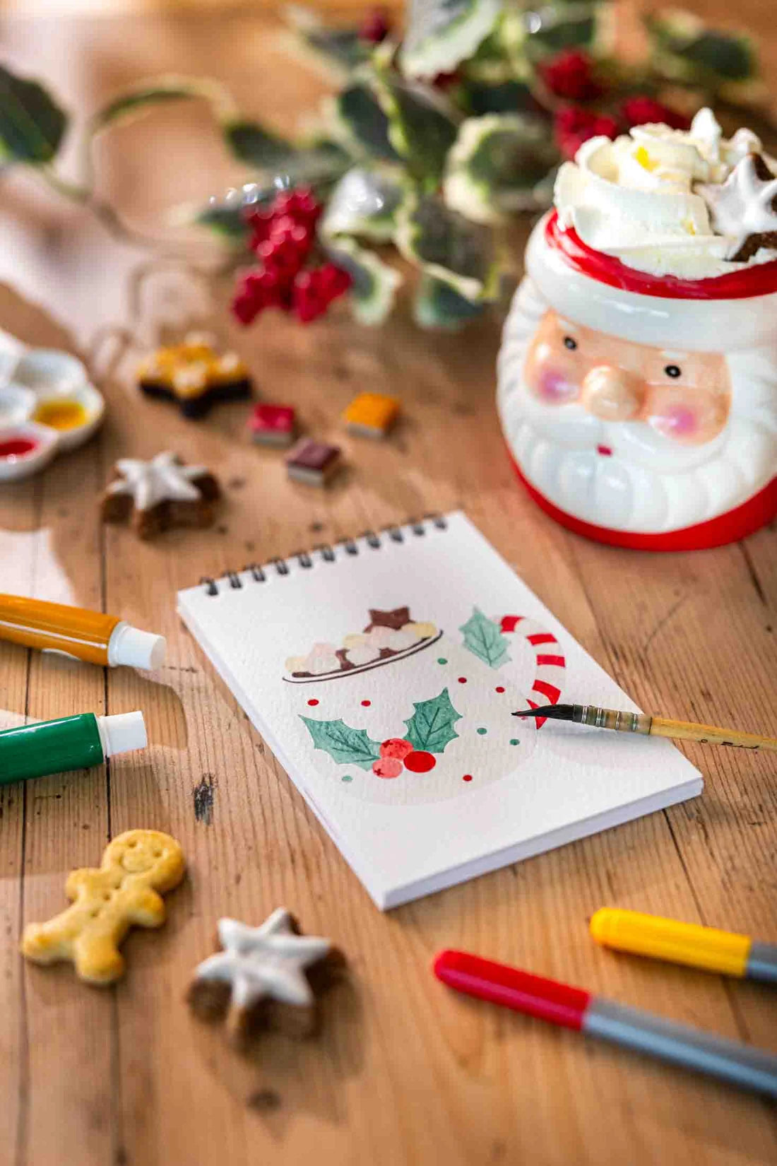 Carnet de coloriage A6 - Noël gourmand