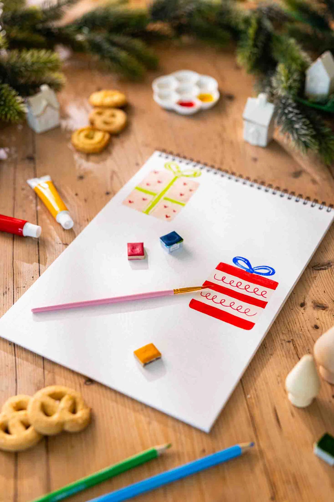 Carnet de coloriage A4 - Noël scandinave