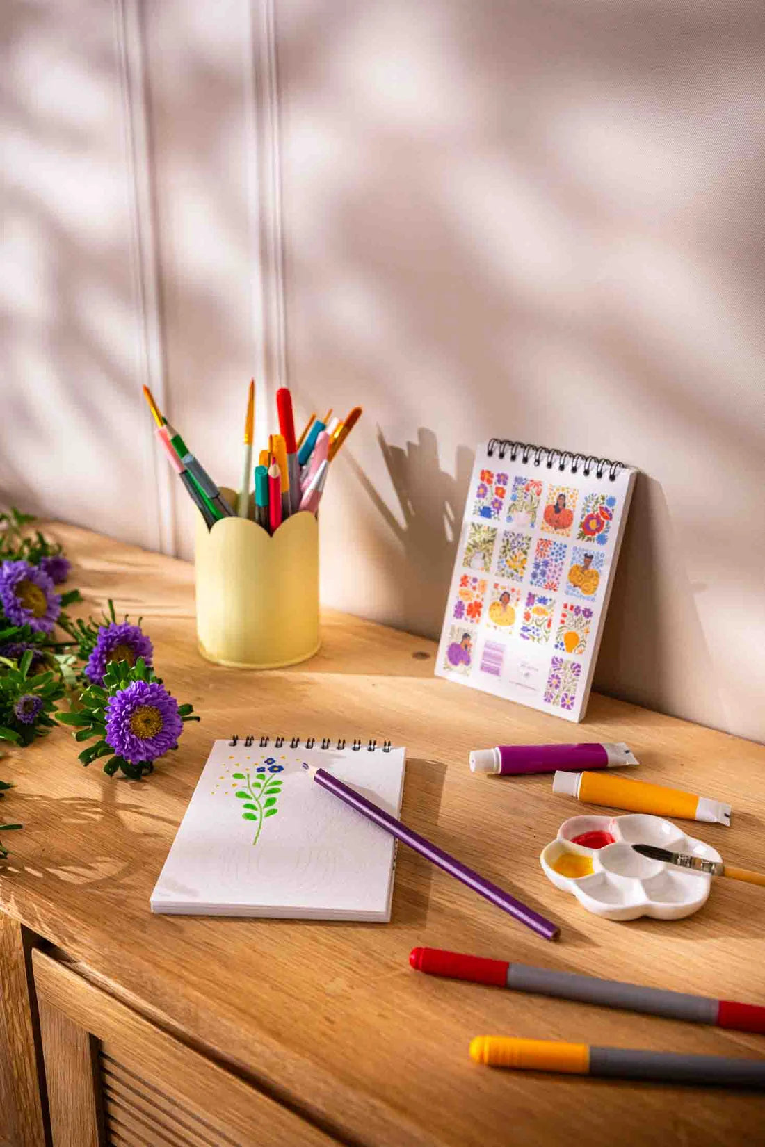Carnet de coloriage A6 - Jardin des muses