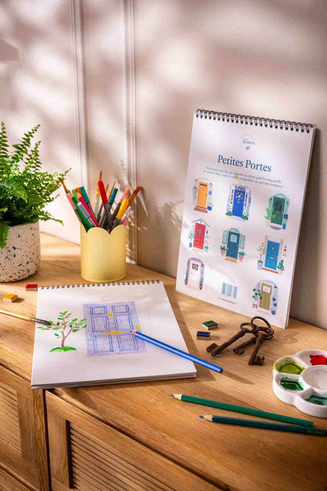 Carnet de coloriage A4 - Petites portes