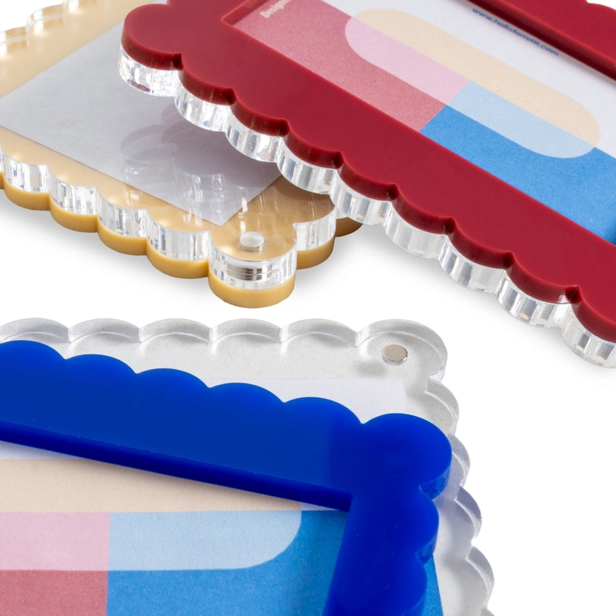 Mini cadre photo - Vagues beige