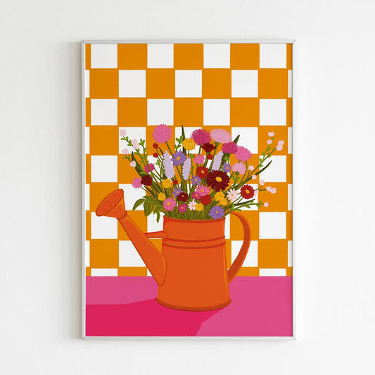 Affiche A5 - L'arrosoir fleuri
