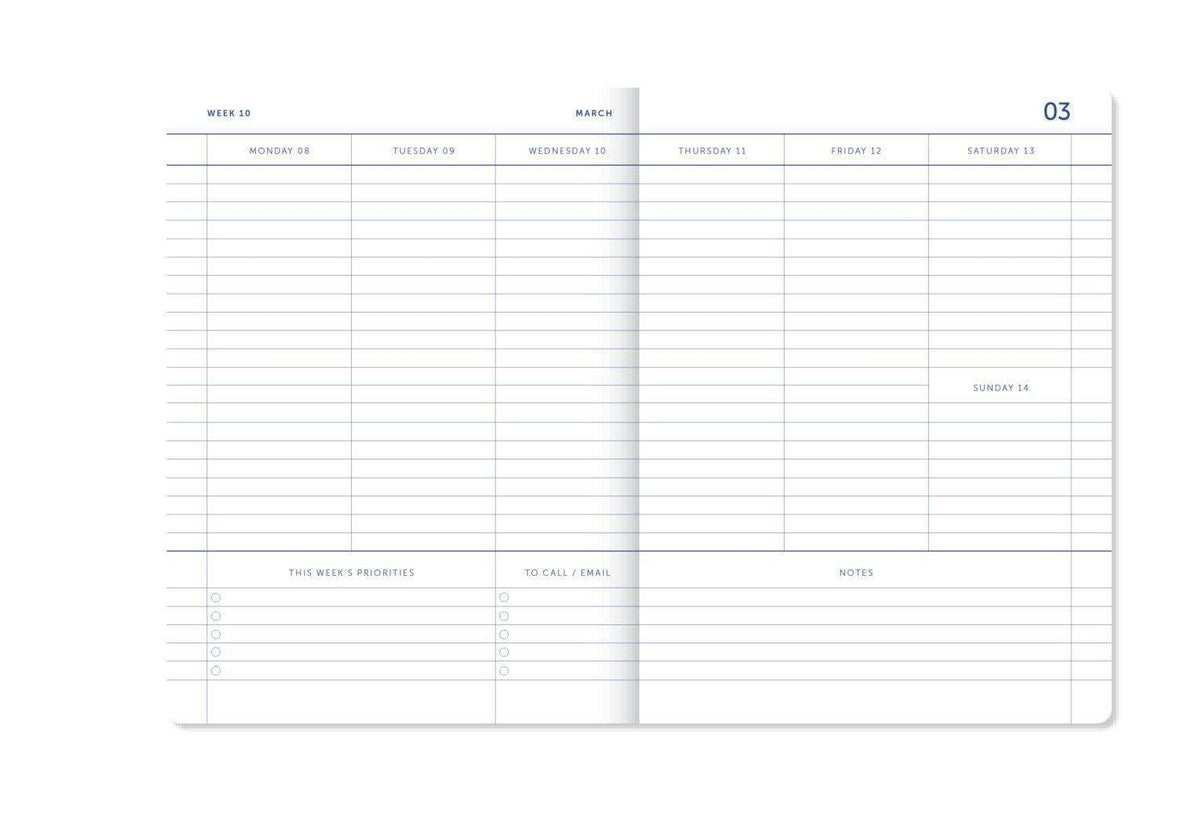 Agenda A6 2027 - Pink red checkered