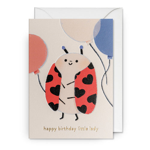 Carte - Happy birthday little lady - Elena Comte