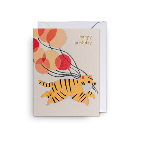 Mini carte - Happy birthday Tiger - Elena Comte — Lagom Design , Lyon