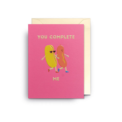 Mini carte - You complete me - Naomi Wilkinson