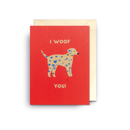 Mini carte - I woof you - Naomi Wilkinson