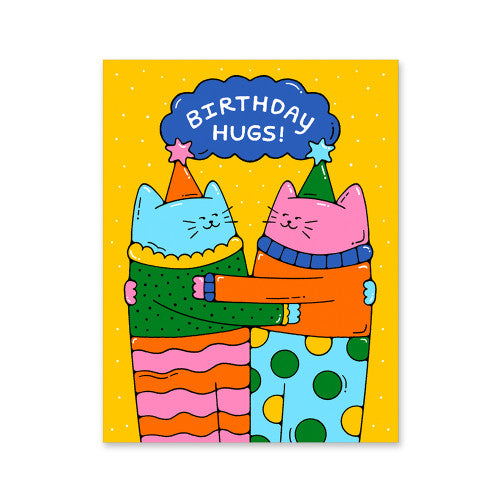Carte simple - Birthday hugging cats - Bailey Crouch — 1973 , Lyon