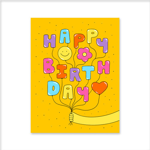 Carte simple - Birthday balloons - Bailey Crouch — 1973 , Lyon