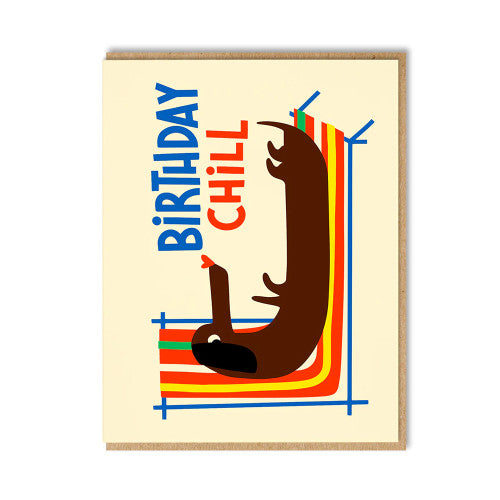 Carte - Deck chair dachshund - Flip & Lu