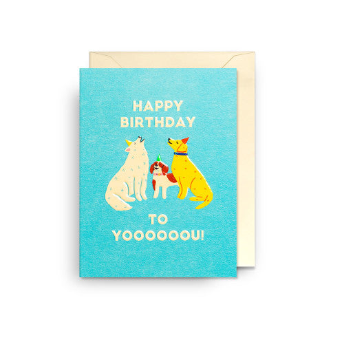 Mini carte - Birthday To Yoooooou - Naomi Wilkinson