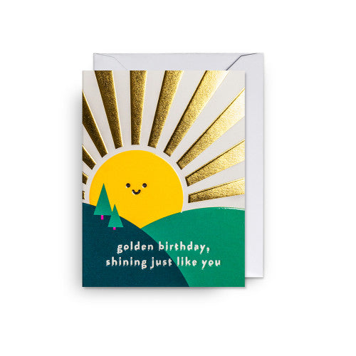 Mini carte - Golden birthday - Lagom cozy — Lagom Design , Lyon