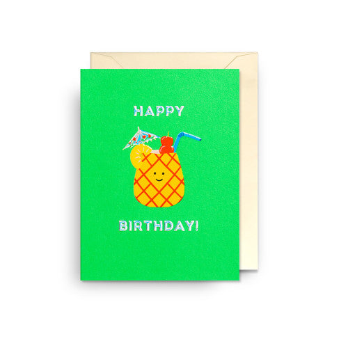 Mini carte - Happy birthday Cocktail - Naomi Wilkinson — Lagom Design , Lyon