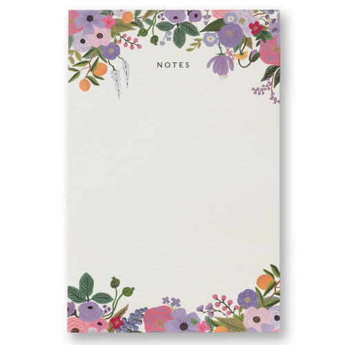 Bloc-notes Violet garden party — Rifle paper co , Lyon