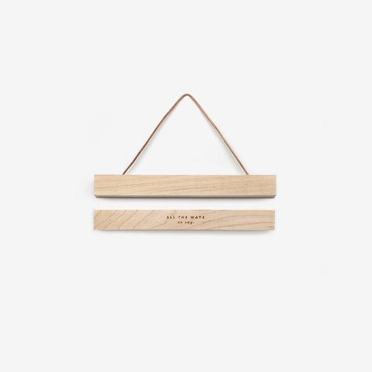 Suspensions en bois et lien cuir - small
