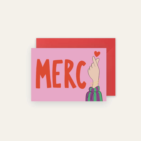 Carte Main merci