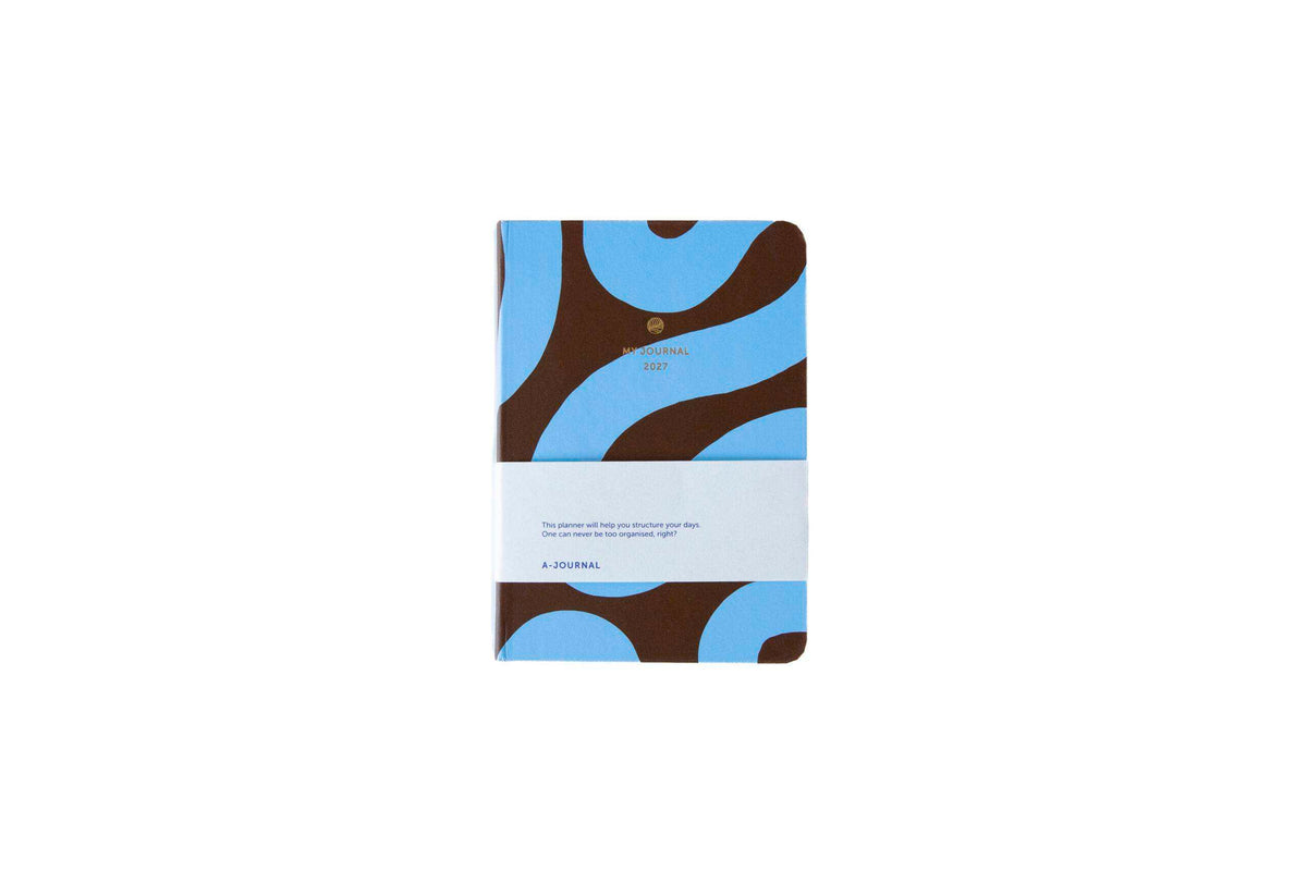 Agenda A6 2027 - Flow blue chocolate