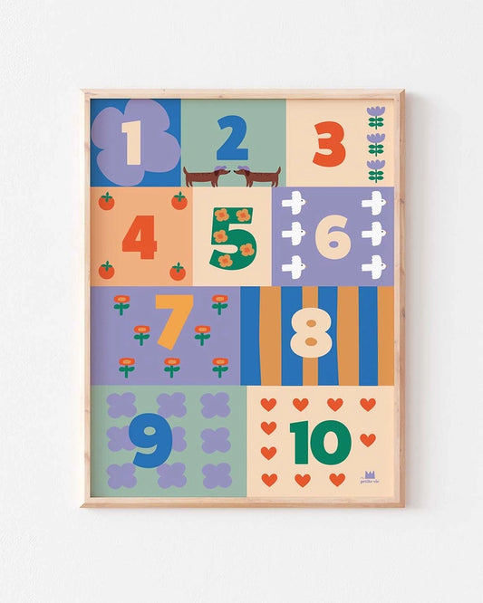 Affiche A3 - Les chiffres (Summer)