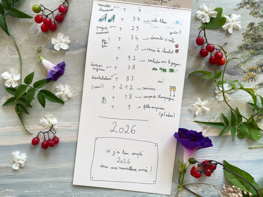 Carte et enveloppe voeux Addition 2026