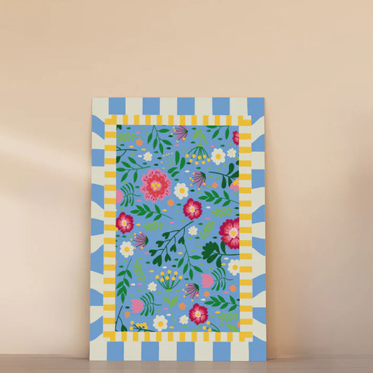 Affiche à colorier - Atelier floral