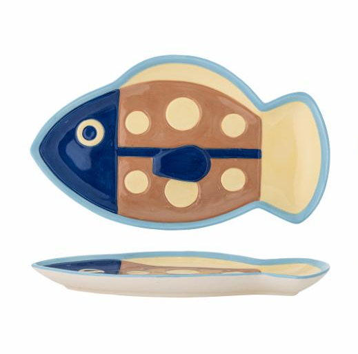 Assiette Willy - poisson jaune