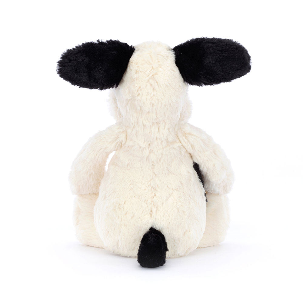 Peluche Bashful Rafferty black & cream puppy