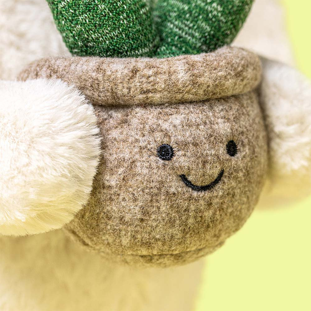 Peluche Cream Bunny with plant — Jellycat , Lyon