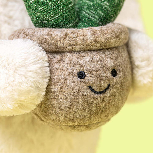 Peluche Cream Bunny with plant — Jellycat , Lyon