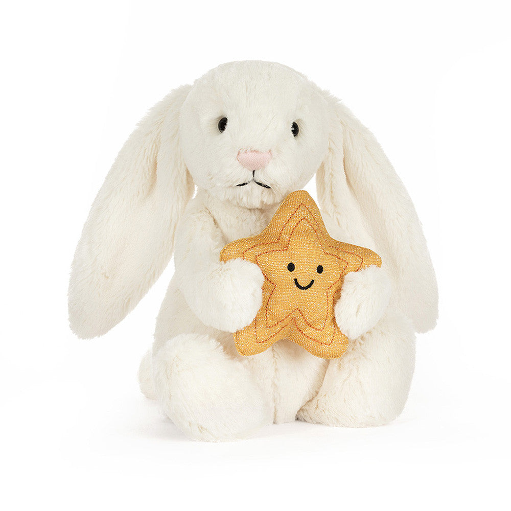 Peluche Cream Bunny with star — Jellycat , Lyon