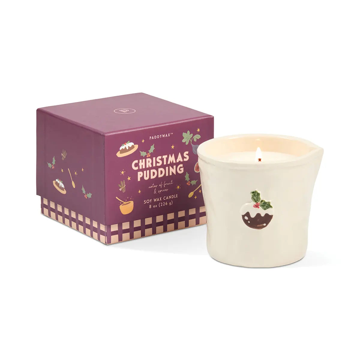 Bougie Bistro céramique - Christmas pudding