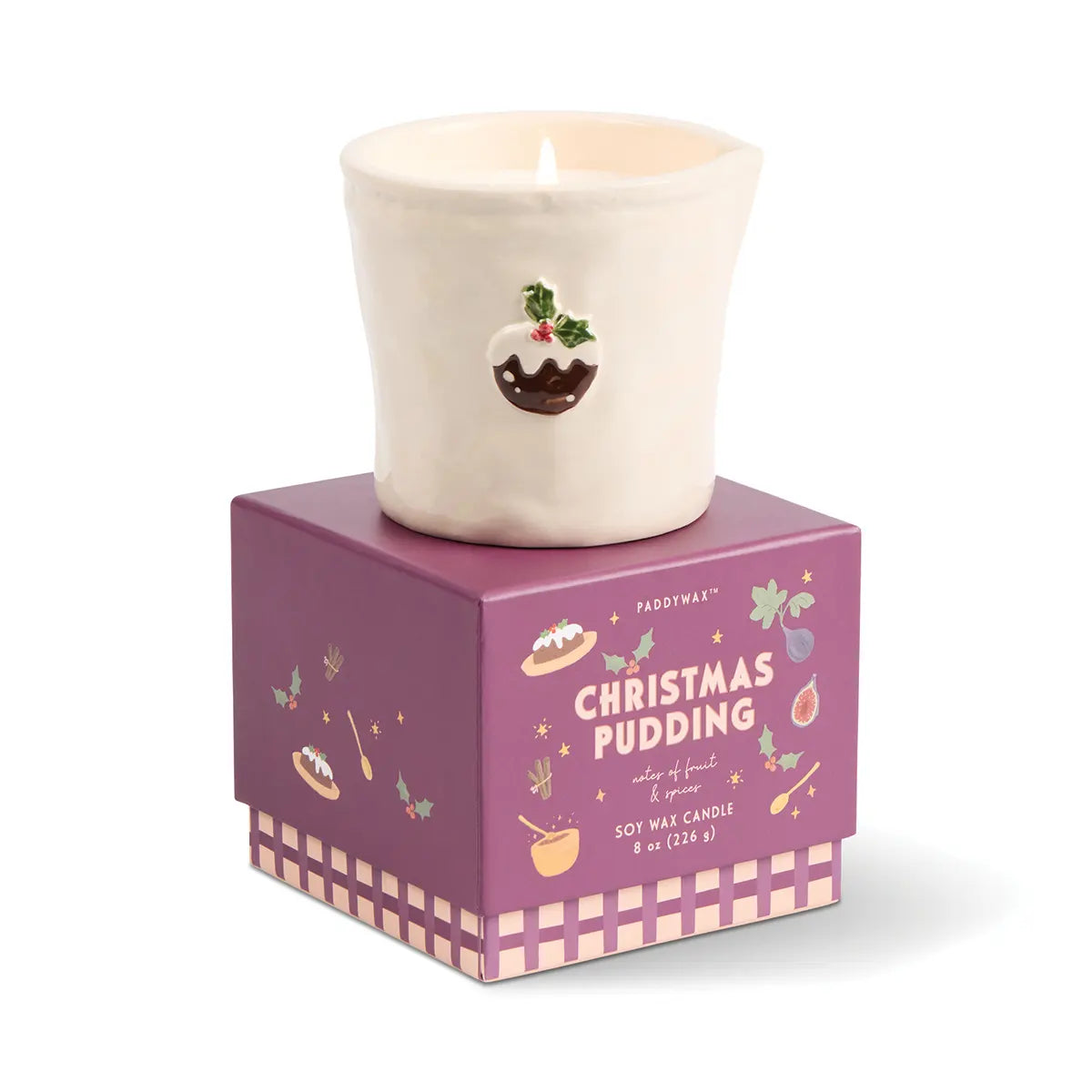 Bougie Bistro céramique - Christmas pudding