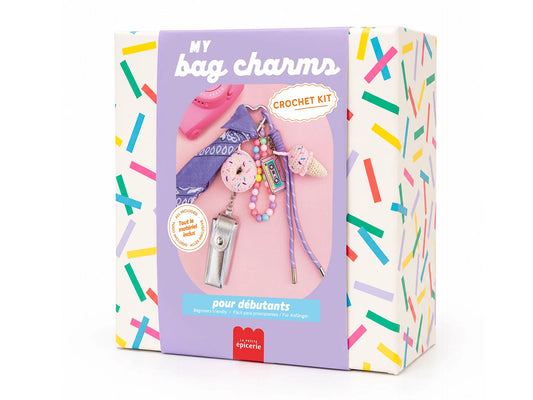 Kit crochet pour débutant - Bag Charms - Pop mood