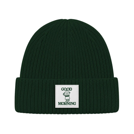 Bonnet vert Good morning