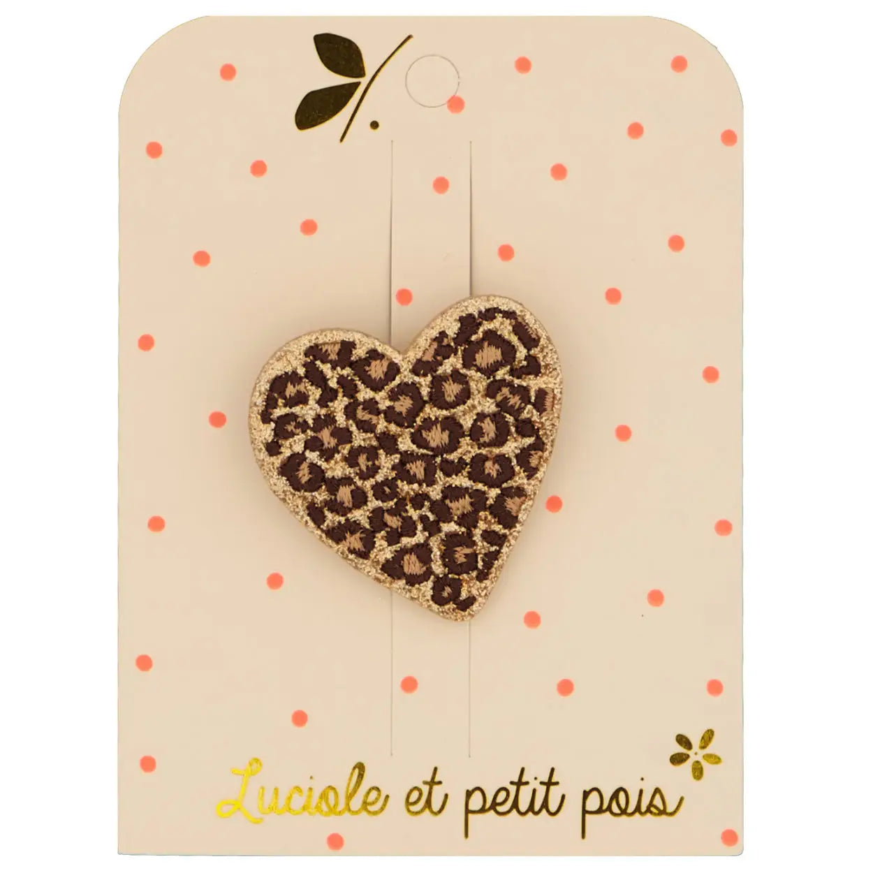 Broche coeur léo