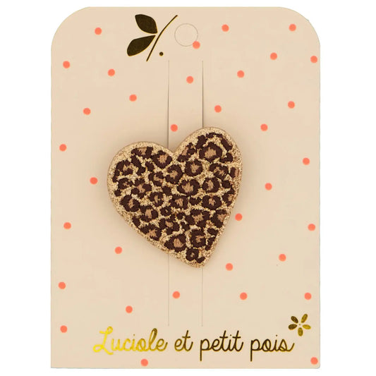 Broche coeur léo