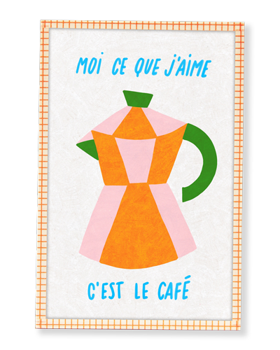 Cadre A6 - Café pop